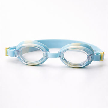 Blue & Yellow Dog Face, Anti Fog UV Protection Leakproof Design Swim Goggles for Kids, 5yrs - 10yrs