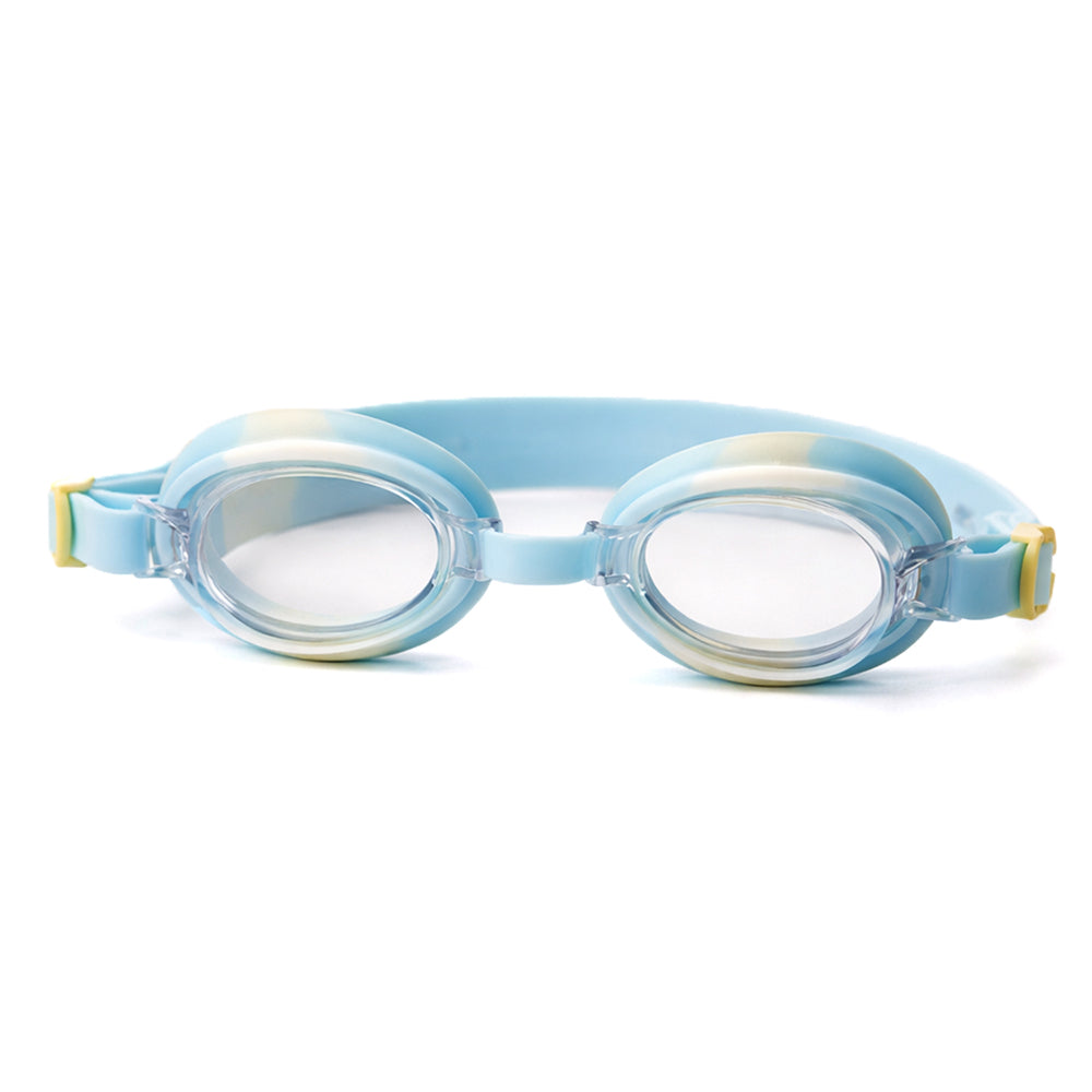 Blue & Yellow Dog Face, Anti Fog UV Protection Leakproof Design Swim Goggles for Kids, 5yrs - 10yrs