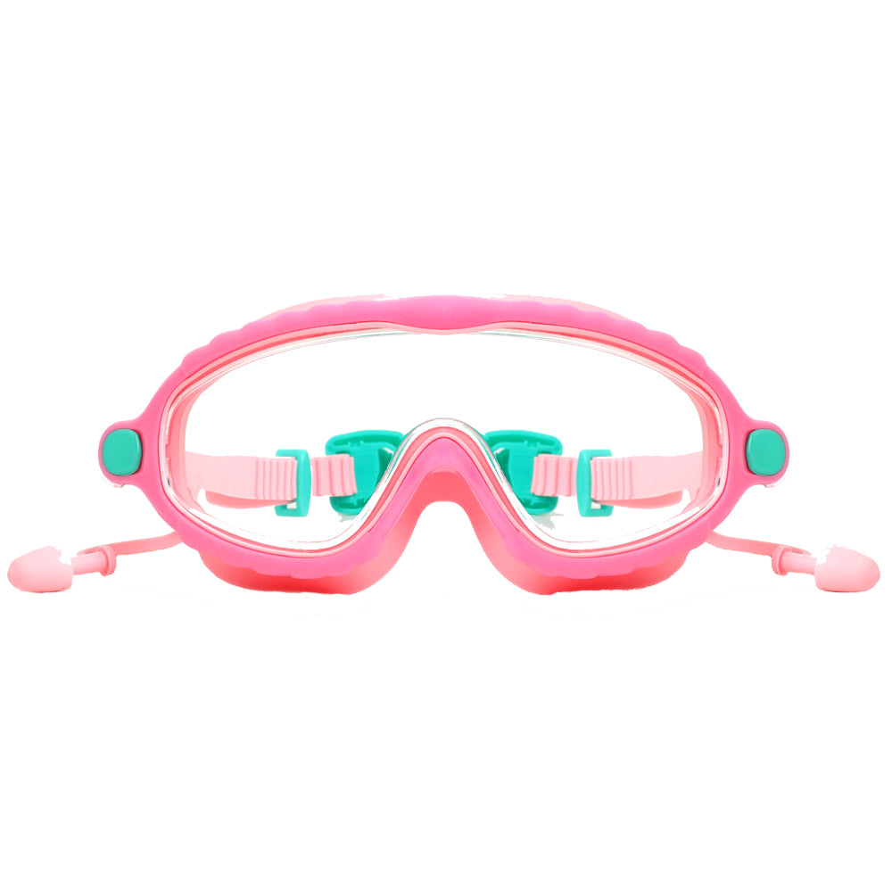 Pink & Mint Bubble Anti Fog UV Protection Leakproof Design Swim Goggles for Kids,4yrs  - 10yrs