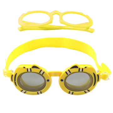 Yellow Fish Dual Glass Frame Sun protection & Swimming Goggles for Kids, UV protected and Anti Fog