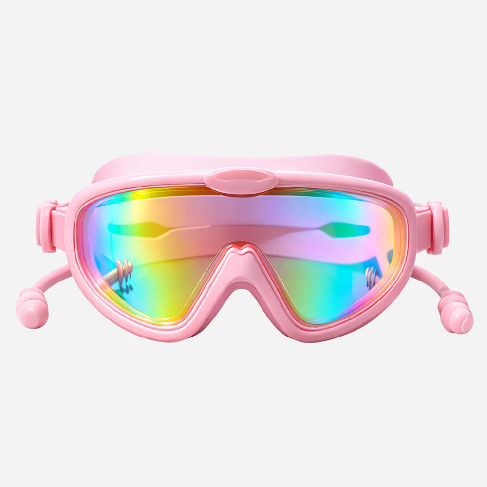 Pink Anti-Fog UV Protection Leakproof Swim Goggles for Kids, 7–15 Years