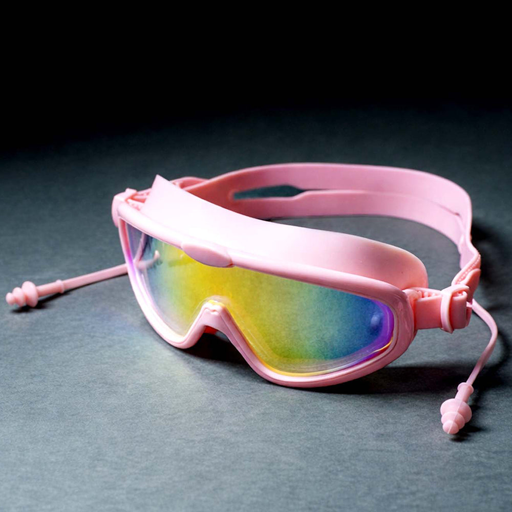 Pink Anti-Fog UV Protection Leakproof Swim Goggles for Kids, 7–15 Years