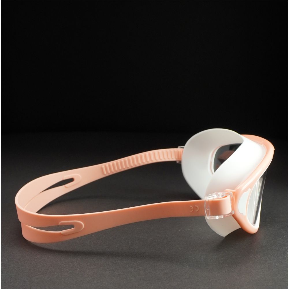 Pink  with White Button style Anti Fog UV Protection leakproof design Swim Goggles for Adults