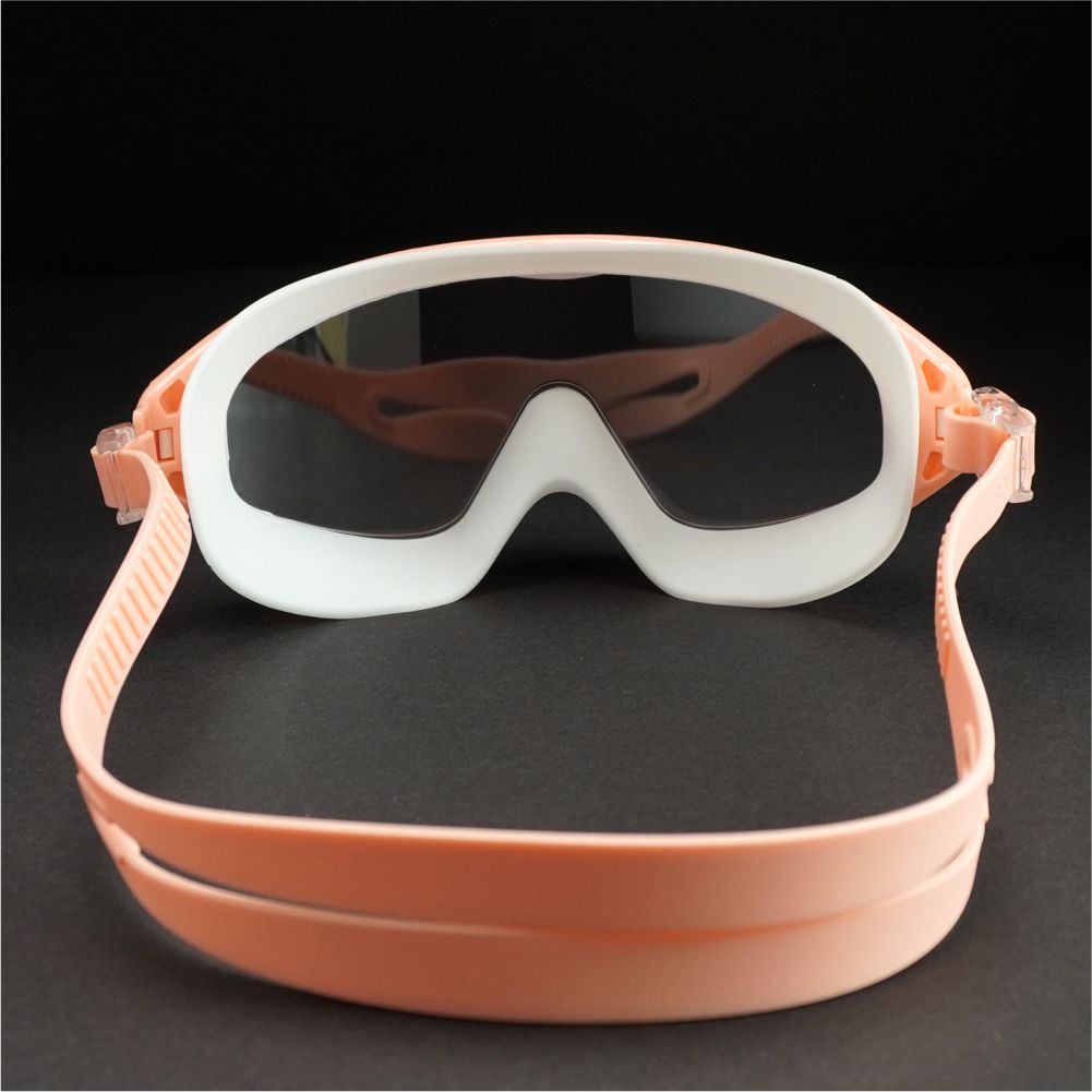 Pink  with White Button style Anti Fog UV Protection leakproof design Swim Goggles for Adults