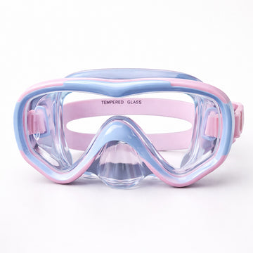 Snorkelling Scuba Diving Mask Pink Blue Anti Fog underwater snorkelling Goggles for Kids & Adults, 10yrs and above