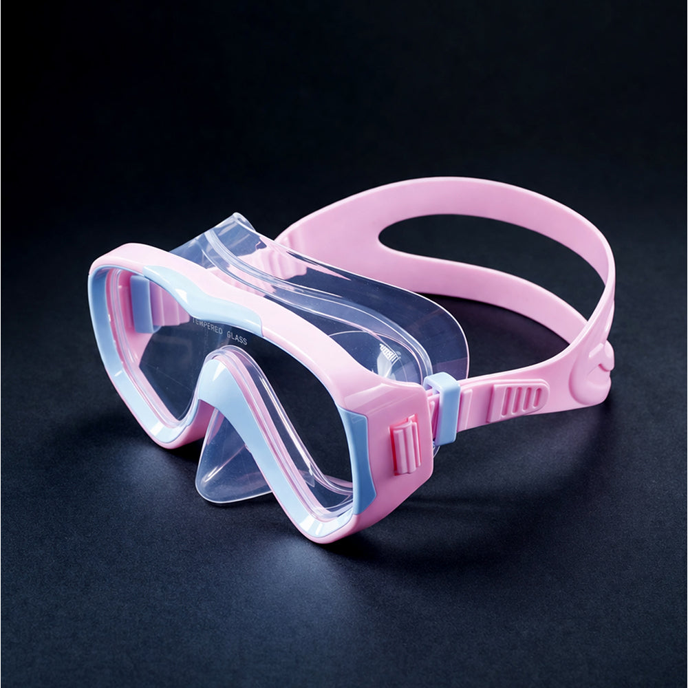 Snorkelling Scuba Diving Mask Pink Blue Anti Fog underwater snorkelling Goggles for Kids & Adults, 10yrs and above