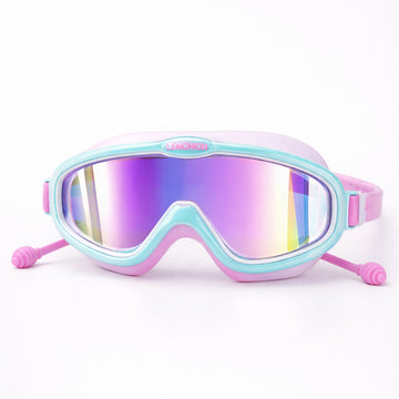 Pink & Mint Anti-Fog UV Protection Leakproof Swim Goggles for Kids, 4-10 Years