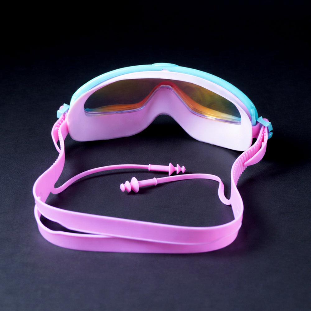 Pink & Mint Anti-Fog UV Protection Leakproof Swim Goggles for Kids, 4-10 Years