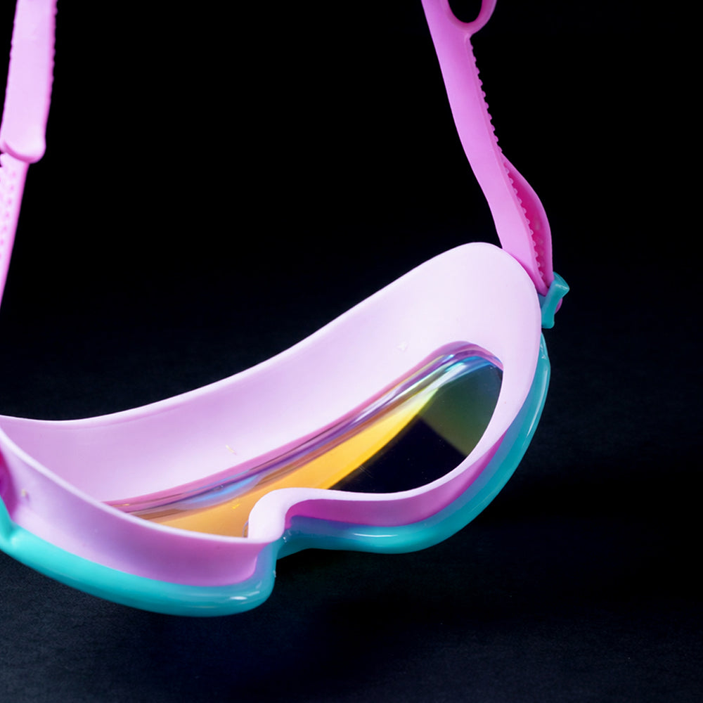 Pink & Mint Anti-Fog UV Protection Leakproof Swim Goggles for Kids, 4-10 Years
