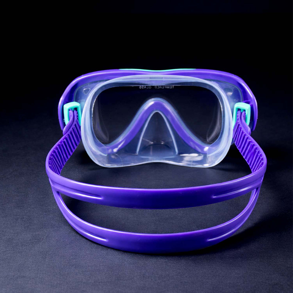 Snorkelling Scuba Diving Mask , Purple Blue Anti Fog Snorkelling-Style Swim Goggles for Kids, for Kids & Adults, 10yrs and above
