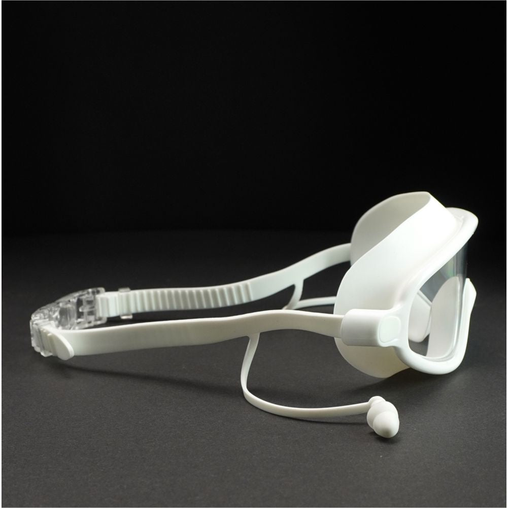 White with purple Button style Anti Fog UV Protection leakproof design Swim Goggles for Adults