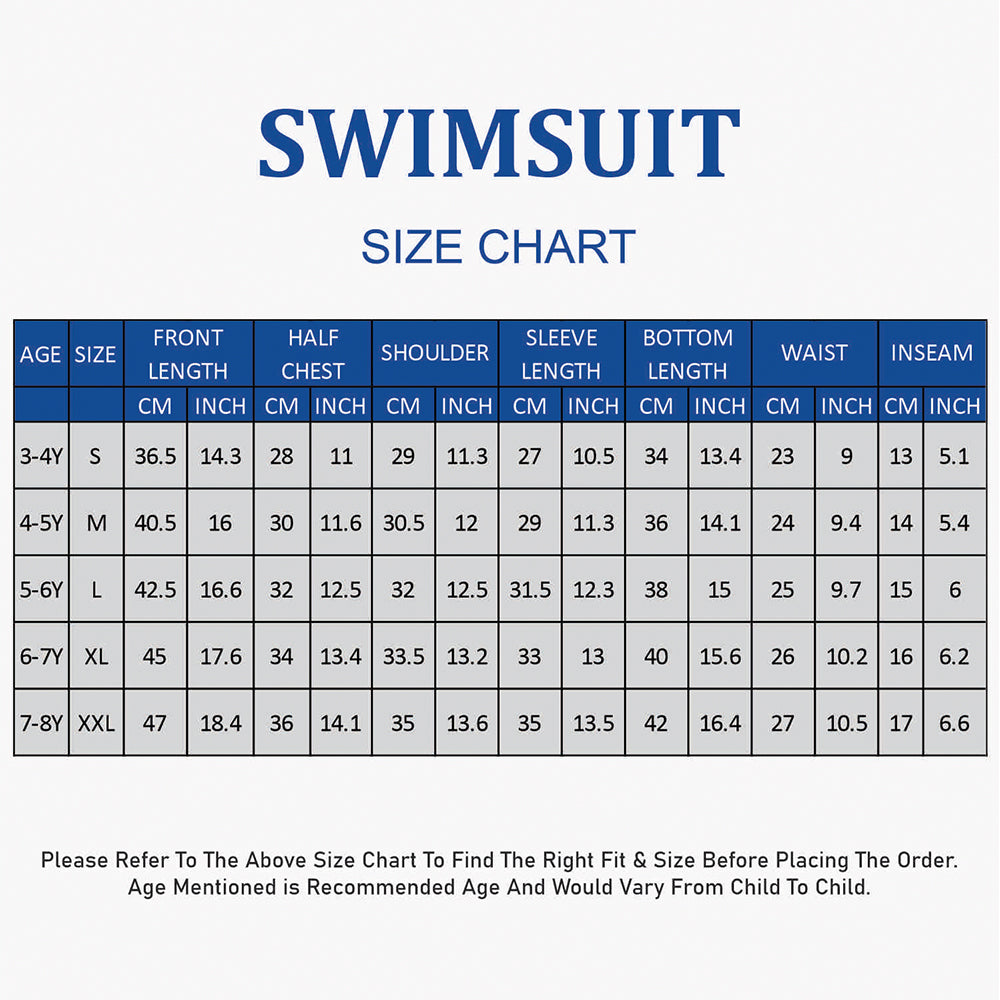 Dive 2-Piece set, Cobalt & Red Stamps Front-Zip Jacket with Knee Length Shorts, 2.5mm Neoprene Kids Swimsuit with Free Washbag