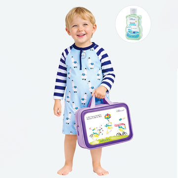 Blue Lhama, Toddlers & Kids Swimwear with Free Wash Bag & Free Swim Detergent