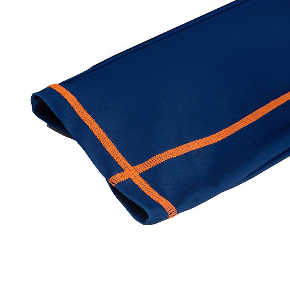 Dark Blue Geometric Alligator Kids Swimwear UPF 50+ with matching Swim Cap & Free Washbag