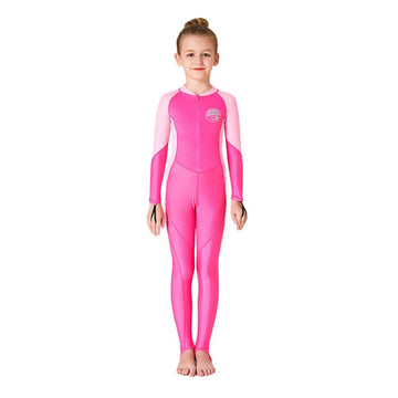 Light Pink and Fuchsia Pink Full Length Swimwear for Kids and Teens -2-3Y