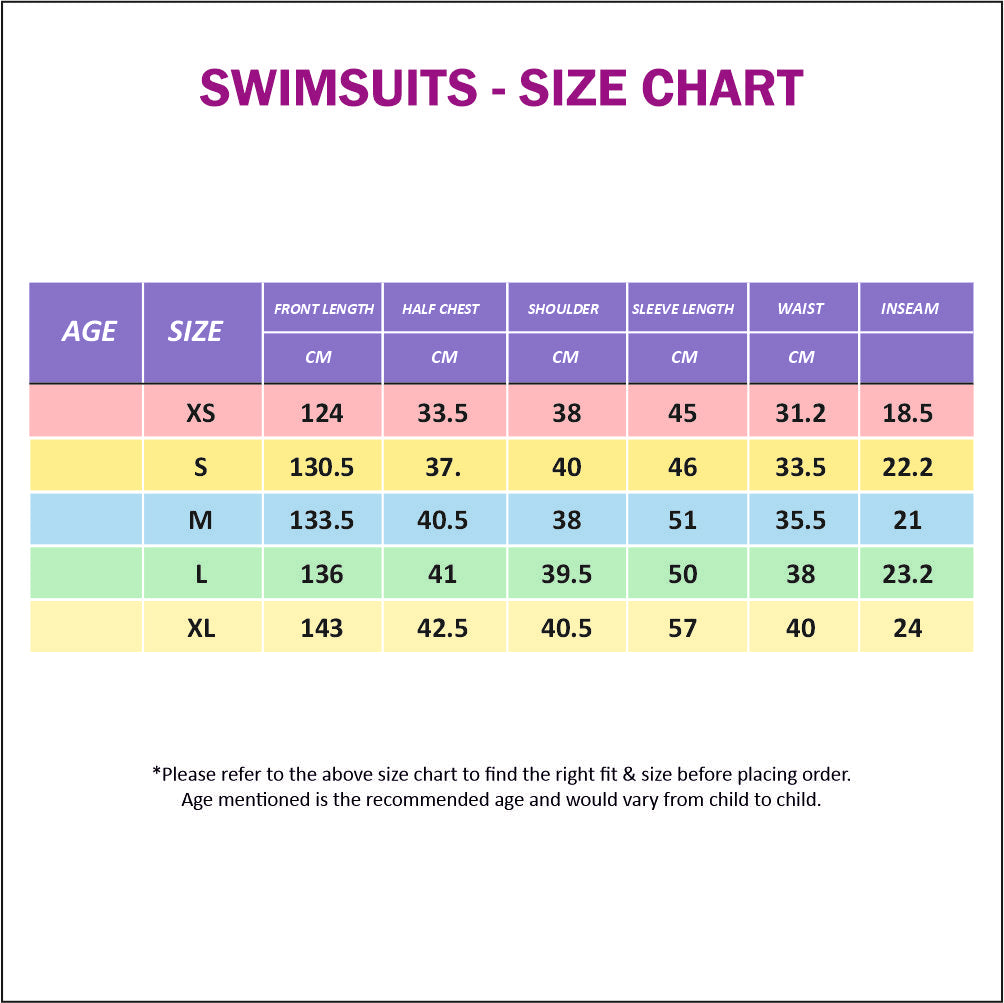 Mint Orange Cobalt Full Length Scuba Swimsuit 1.5mm Neoprene Swimwear for water adventures for Teens and Adults
