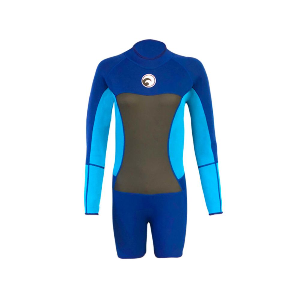 Navy Royal Blue Knee Length Scuba Swimsuit 1.5mm Neoprene Swimwear for water adventures for Teens and Adults