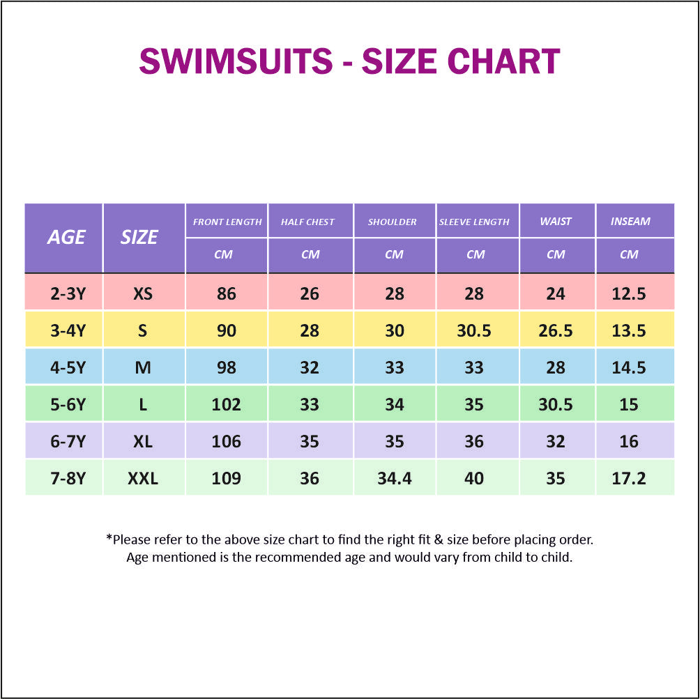 Pink Violet and black Full Length Scuba Swimsuit 2.5mm Neoprene Swimwear for water adventures for Kids and Teens
