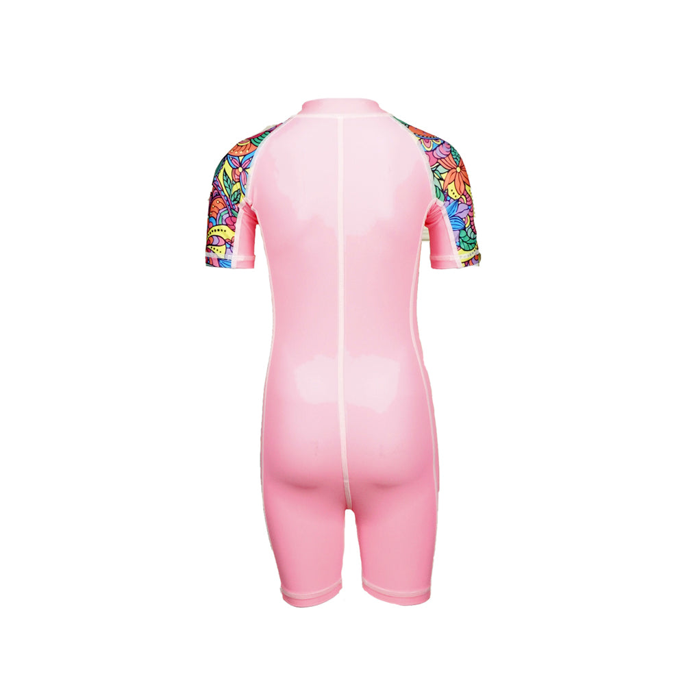 Pink  Mandala Design knee length Swimwear for Kids and Teens