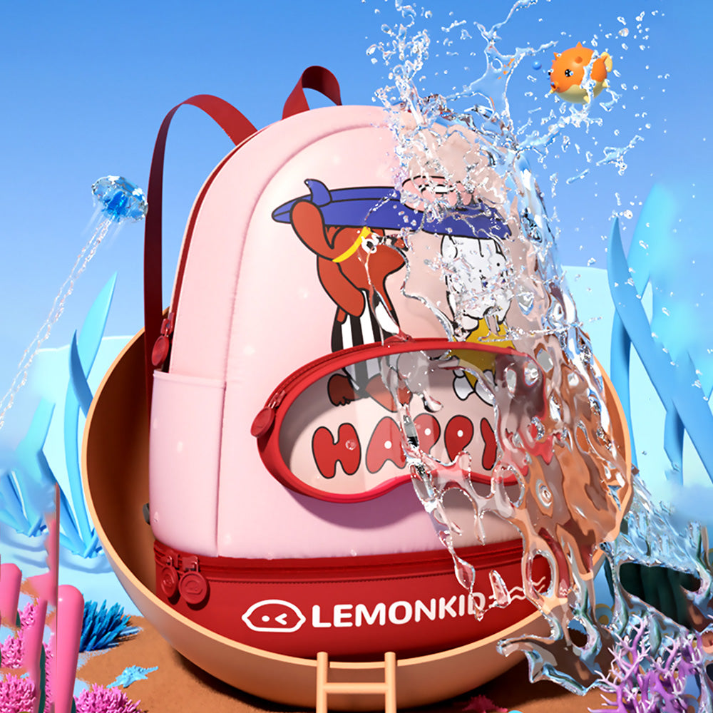 Doggy & Bunny with Surfbaord, Kids Waterproof Swimming Bag/ Beach Bag