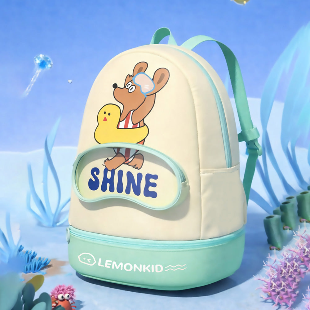 Doggy & Ducky Swim Ring, Kids Waterproof Swimming Bag/ Beach Bag