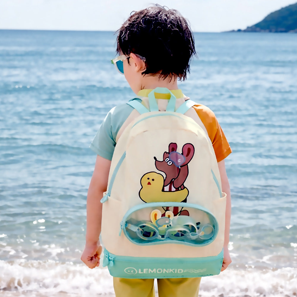 Doggy & Ducky Swim Ring, Kids Waterproof Swimming Bag/ Beach Bag