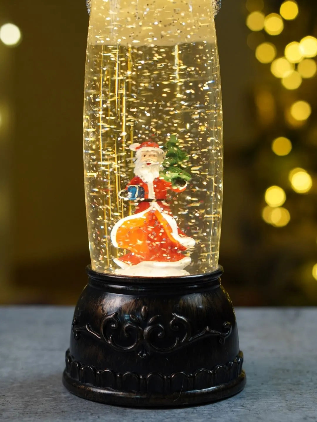 Extra Tall Frost Silver Snowman , with Musical Glitter Water & Lights, Christmas Home Décor