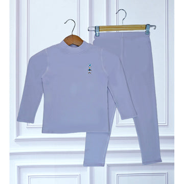 Lilac Kelly Crew Neck Upper & Lower Body Thermal Winter Warmers