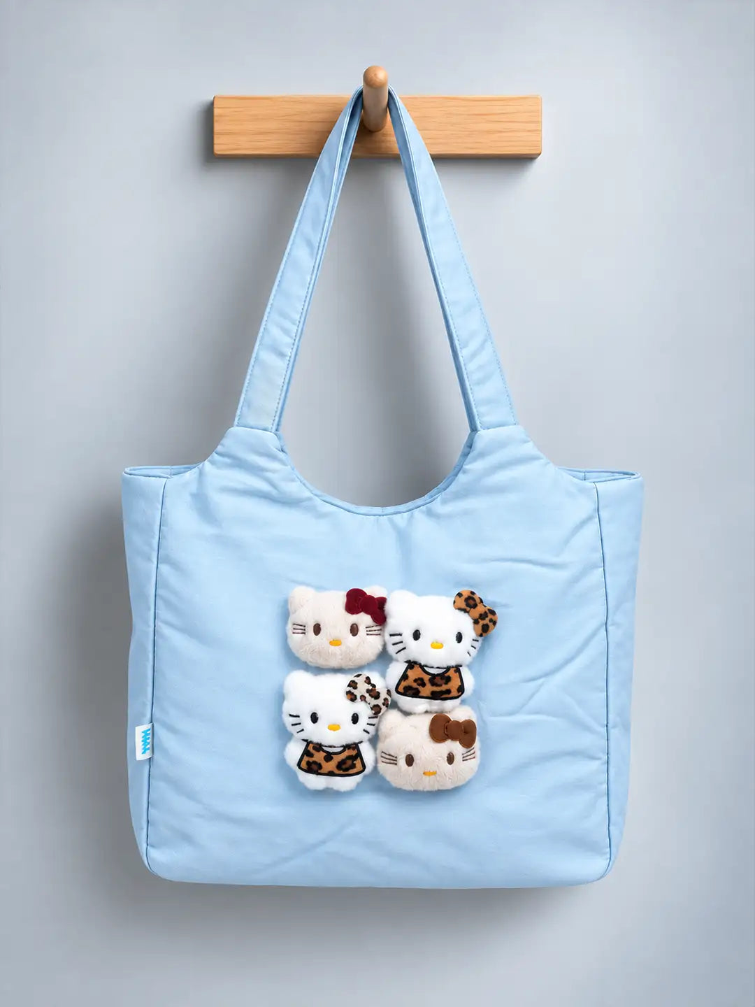 Blue 3D Kitties stylish & casual Tote Bag for Teens & Adults