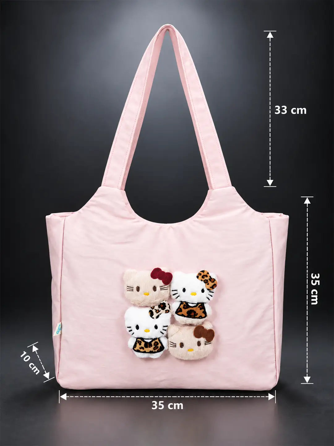 Pink 3D Kitties stylish & casual Tote Bag for Teens & Adults