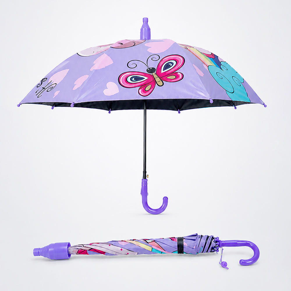 Unicorn Rainbow with Shutter style cover Kids-Umbrella  6-12Y