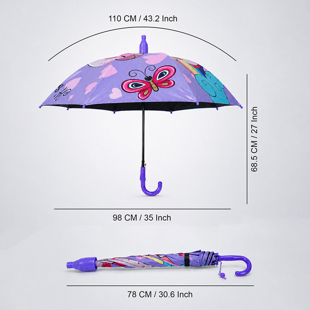 Unicorn Rainbow with Shutter style cover Kids-Umbrella  6-12Y