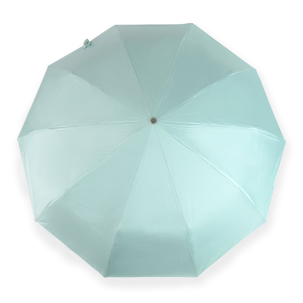 Premium Rose Gold & Mint 3 fold Auto Closure umbrella for Adults