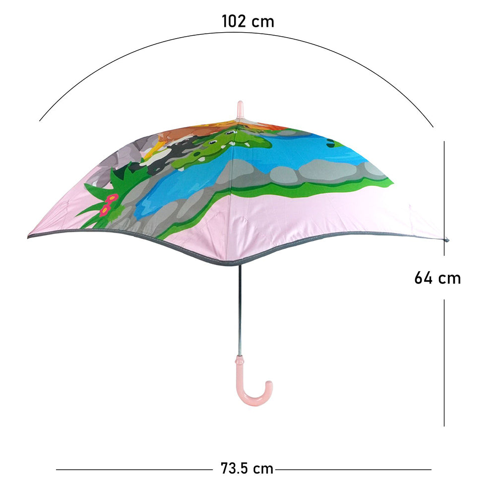 Animal Kingdom Canopy Umbrella for Kids, 2yrs -5 yrs