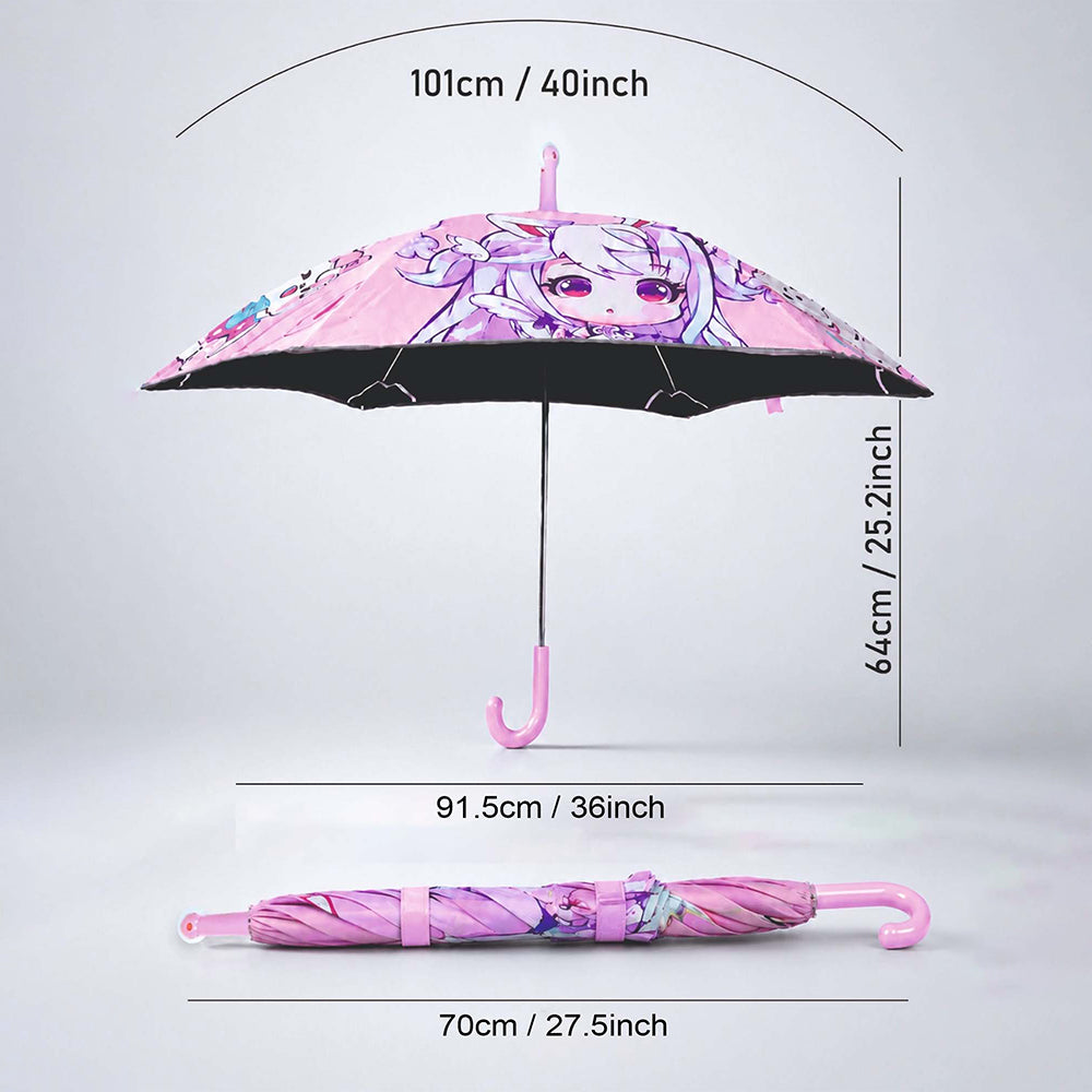 Wheel style Baby Girl Printed UPF 50+ Kids-Umbrella-5-10Y