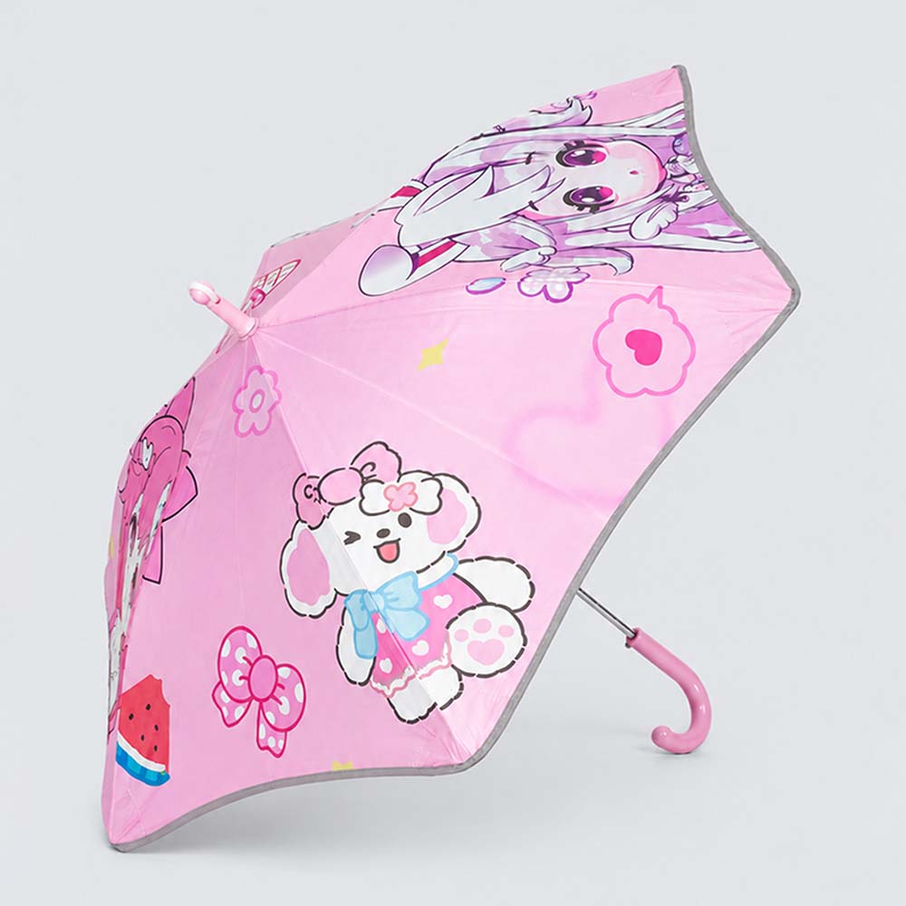 Wheel style Baby Girl Printed UPF 50+ Kids-Umbrella-5-10Y