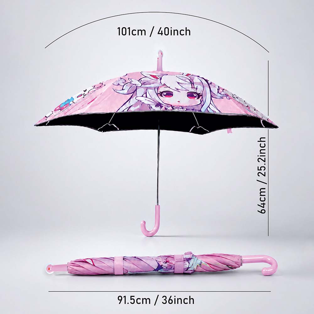 Wheel style Baby Girl Printed UPF 50+ Kids-Umbrella-5-10Y