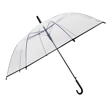 Black Border Transparent Umbrella for Adults