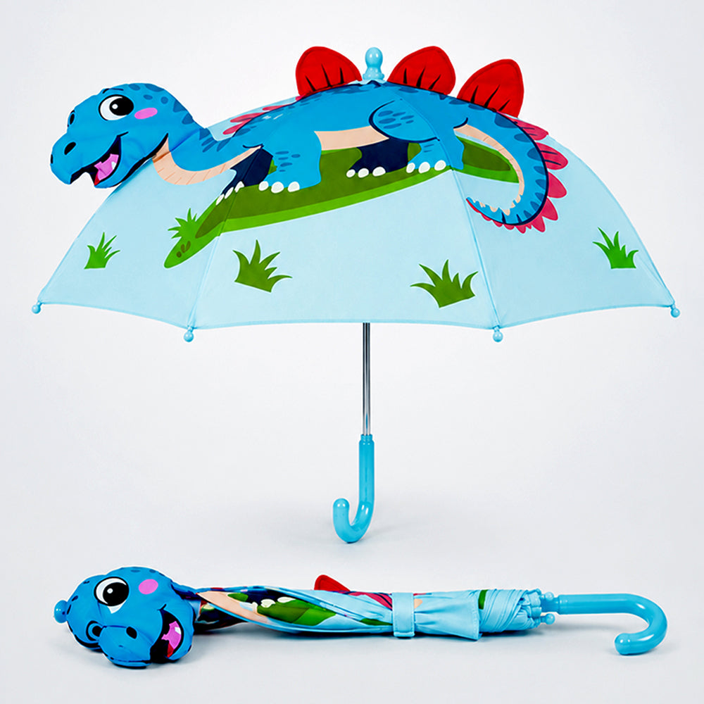 3 Ducklings theme, Unique Spanish Patio Style Kids Umbrella, 5-12 years,Orange