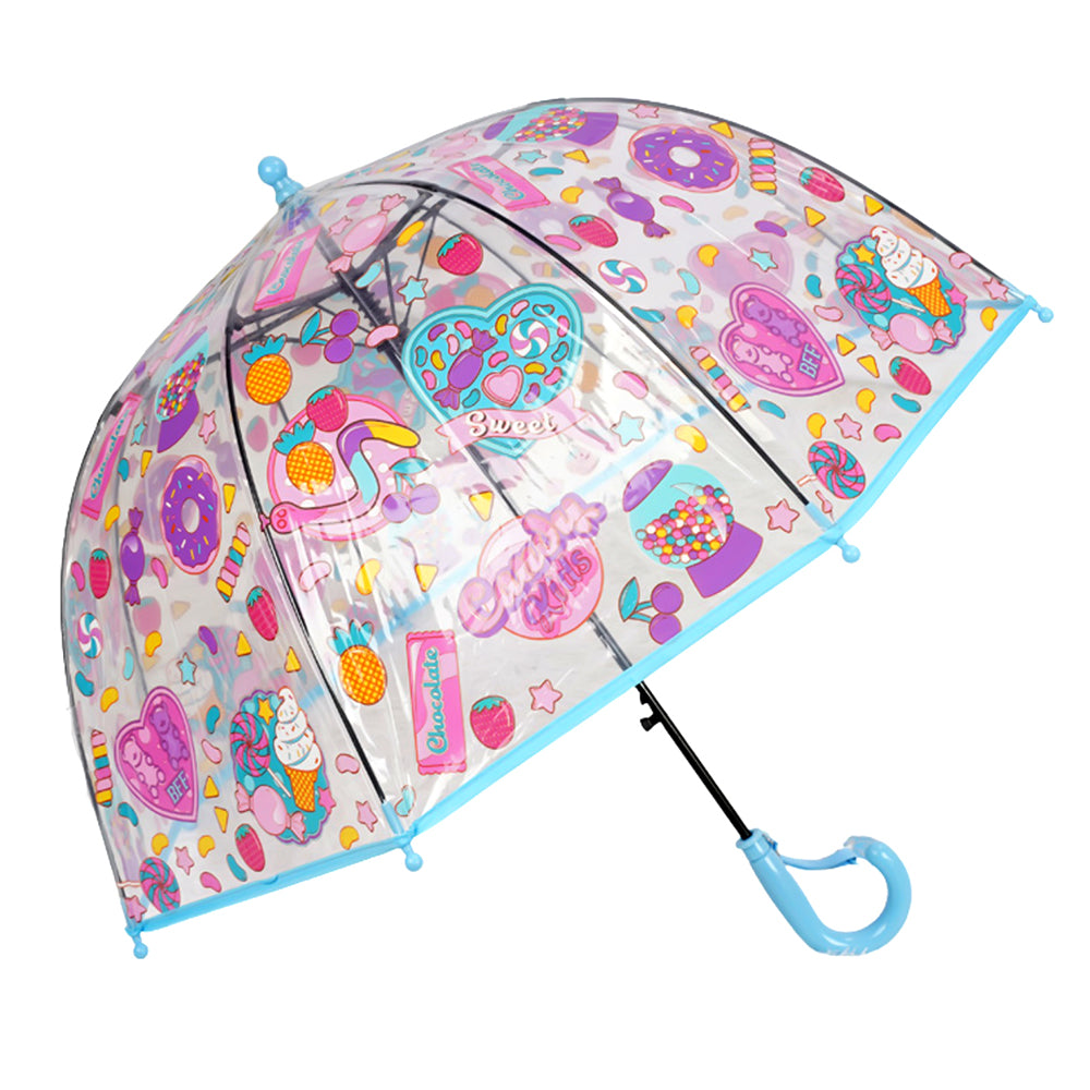 Sweet Candy theme Dome style Transparent Umbrella for Kids, 1-5years