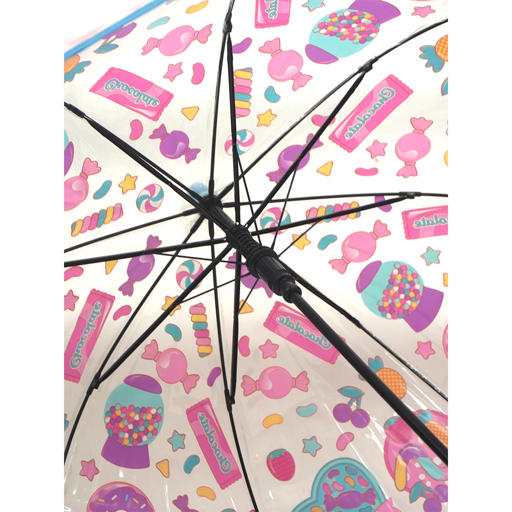 Sweet Candy theme Dome style Transparent Umbrella for Kids, 1-5years
