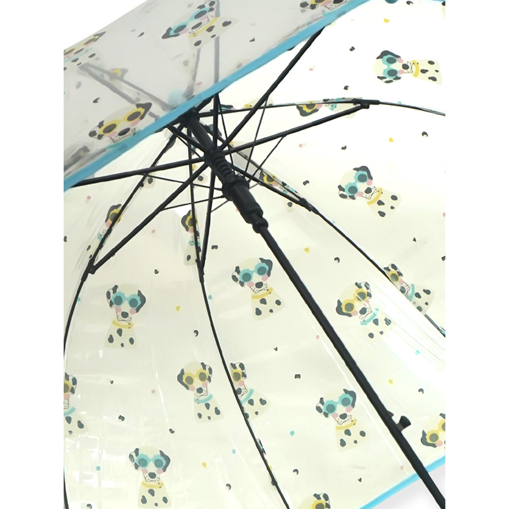 Dalmation theme Dome style Transparent Umbrella for Kids, 1-5years