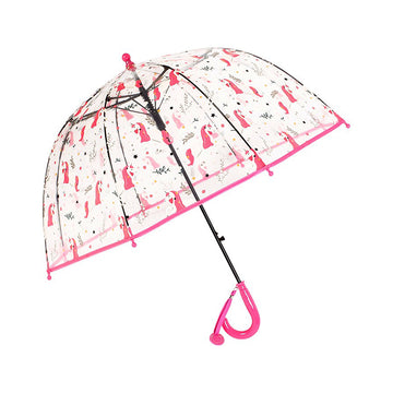 Garden White Unicorn theme Dome style Transparent Umbrella for Kids, 1-5years
