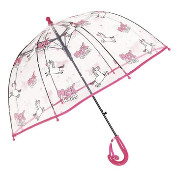 Magic World Unicorn theme Dome style Transparent Umbrella for Kids, 1-5years