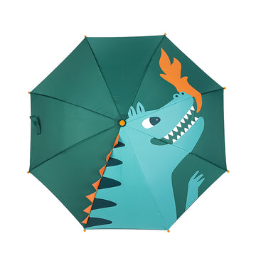 Fire Dino Big Face Umbrella for Kids, 5yrs-10yrs
