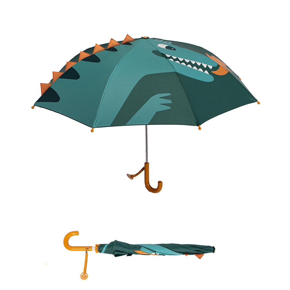 Fire Dino Big Face Umbrella for Kids, 5yrs-10yrs