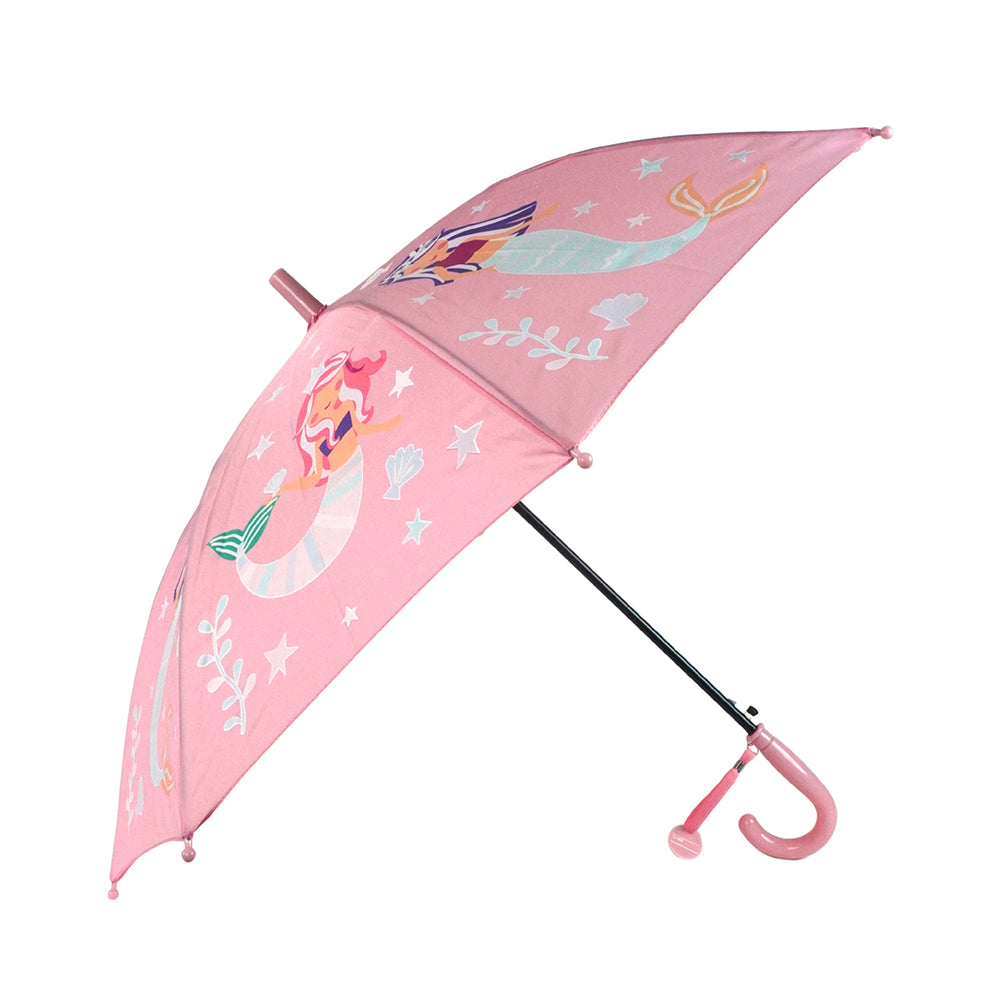 Mermaid theme Color Changing Magic Umbrella for Kids, 5yrs - 10yrs