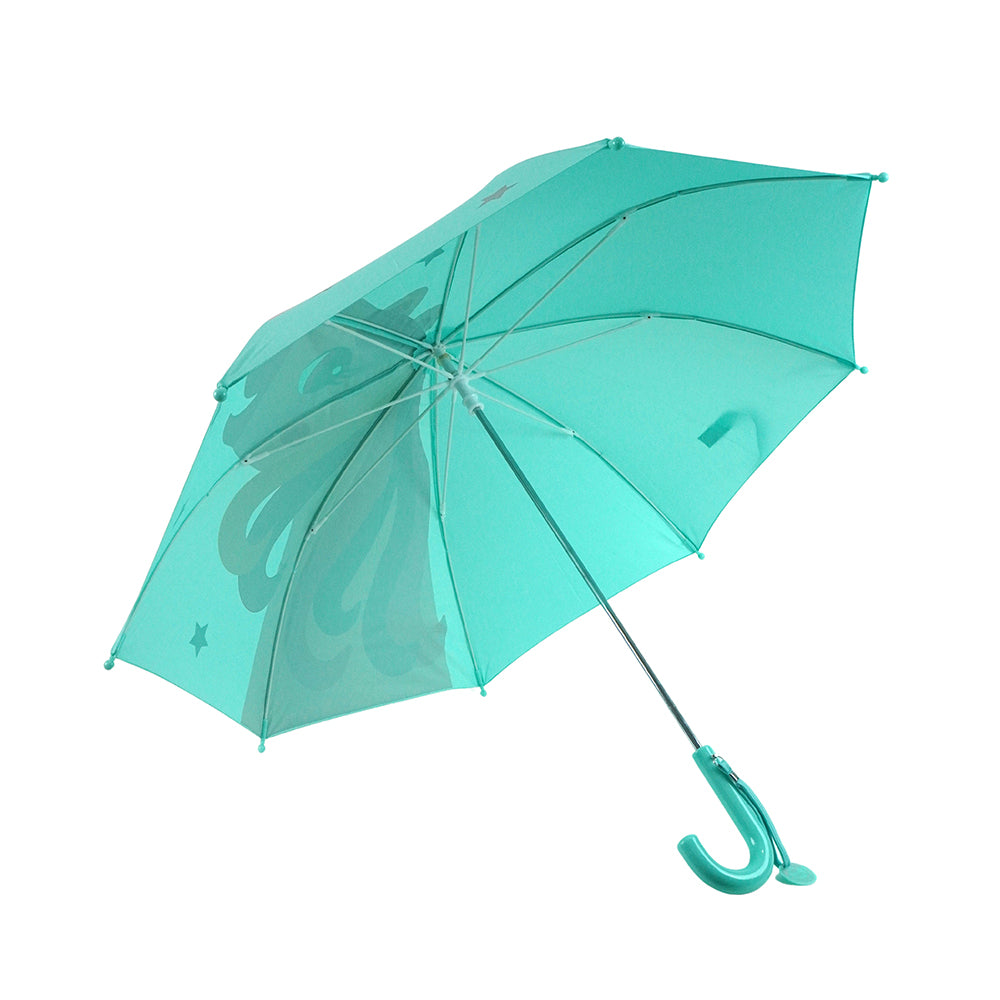 Mint Unicorn Big Face Umbrella for Kids, 5yrs - 10yrs