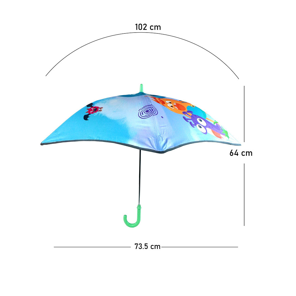 One Eye Monster Canopy Umbrella for Kids, 2yrs -5 yrs