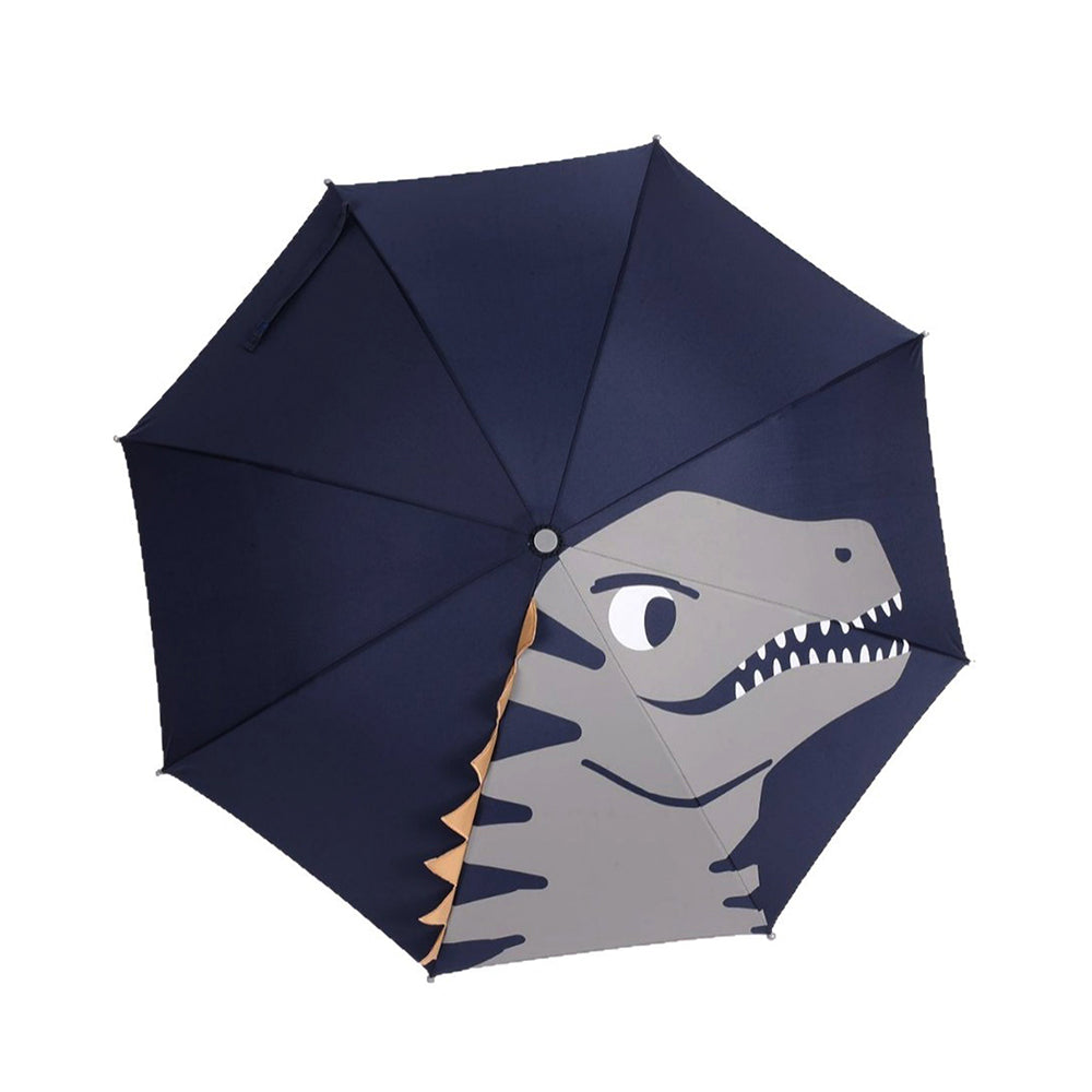 Navy Dino Big Face Umbrella for Kids, 5yrs - 10 yrs